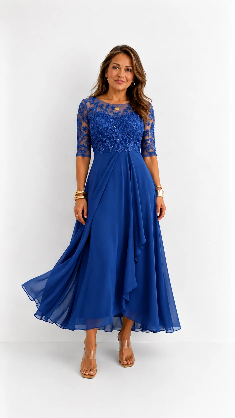 RHONDA | Elegante abito in pizzo