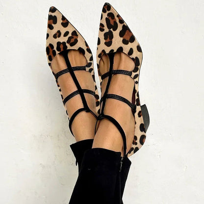 Bridget™ | Pumps mit Leoparden-Riemen