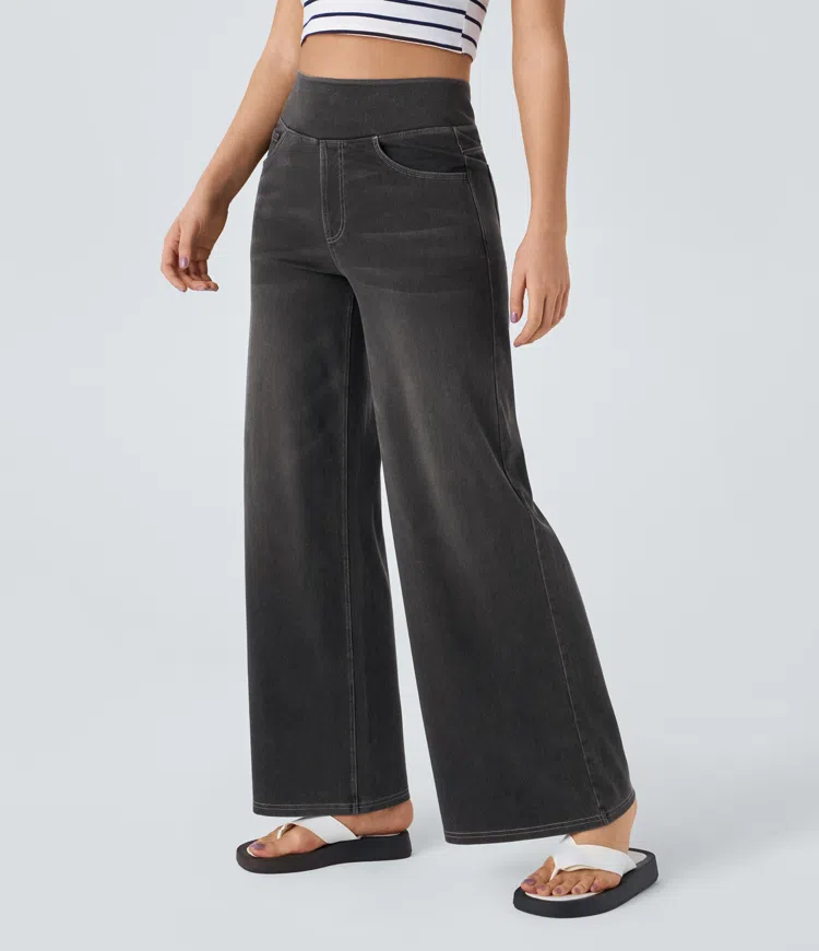 Solène - Jeans de pernera ancha de corte relajado