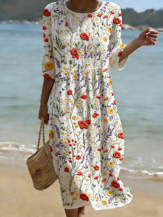 Nicole | Abito Floreale Elegante
