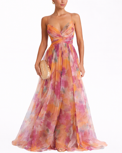 Rosa | Vestito maxi floreale incantevole