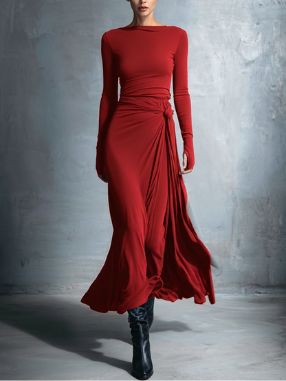 Vittoria · Maxikleid mit seitlichem Knoten
