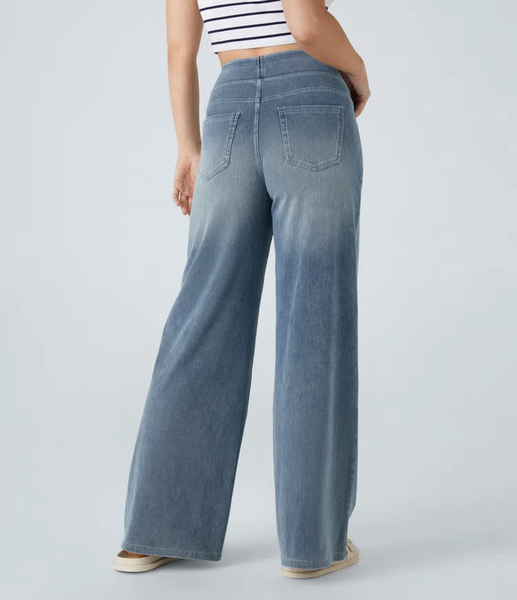Solène - Jeans de pernera ancha de corte relajado