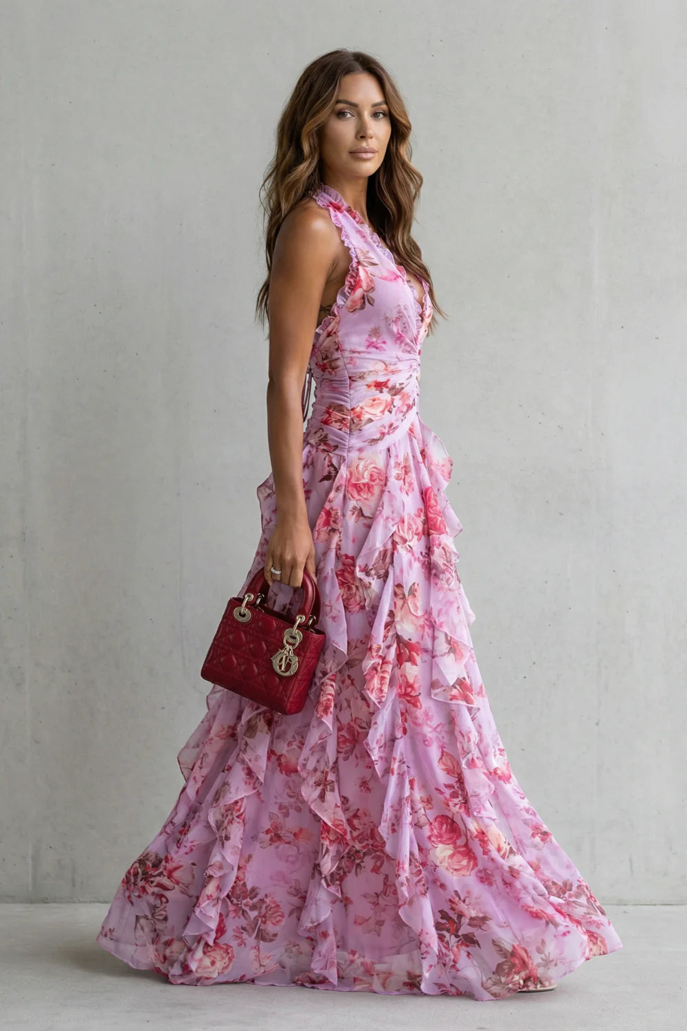 Bella | Langes Neckholder-Kleid