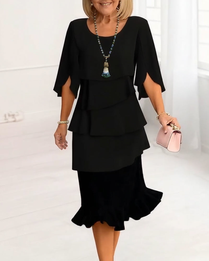 Patricia | Abito Elegante con Volant