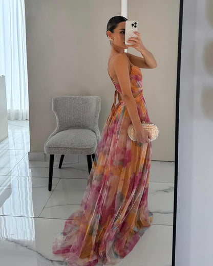 Rosa | Vestito maxi floreale incantevole