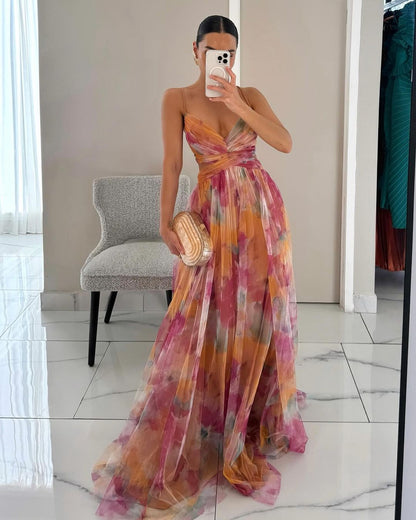 Rosa | Vestito maxi floreale incantevole