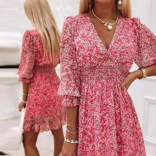 Sunna - Vestito Floreale Elegante