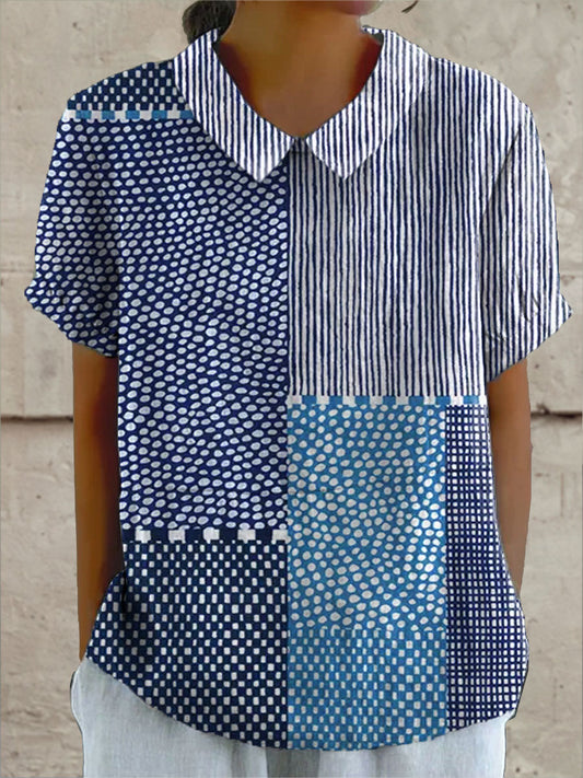 Allie | Camicia con Stampa Patchwork