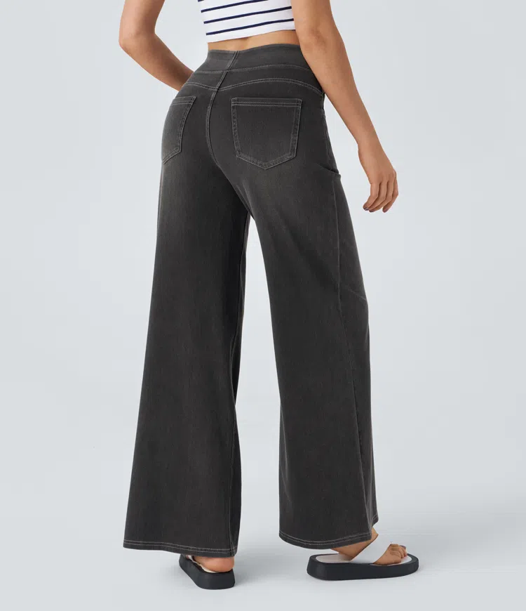 Solène - Jeans de pernera ancha de corte relajado