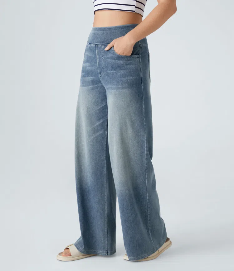 Solène - Jeans de pernera ancha de corte relajado