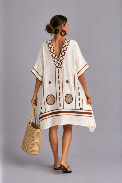 Gwen - Elegant and Comfortable Beach Dress for Warm Days