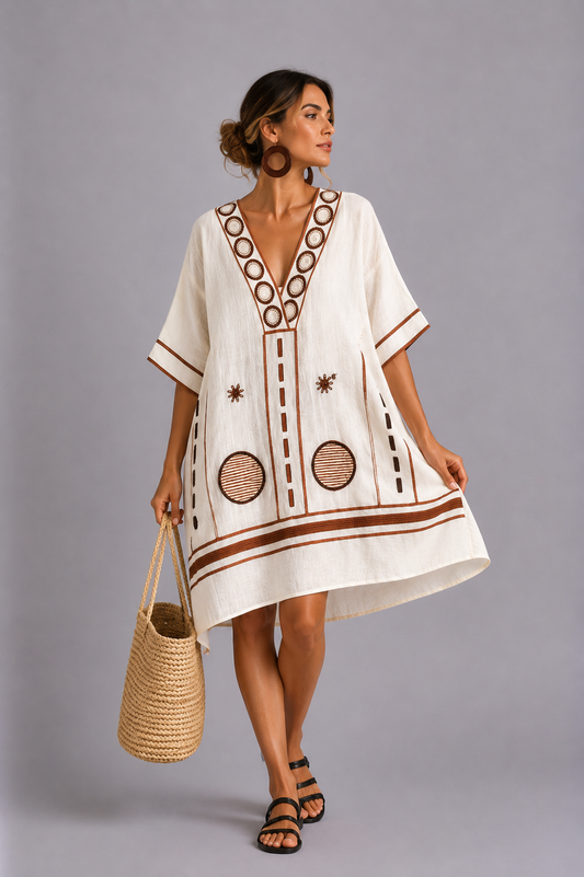 Gwen - Elegant and Comfortable Beach Dress for Warm Days