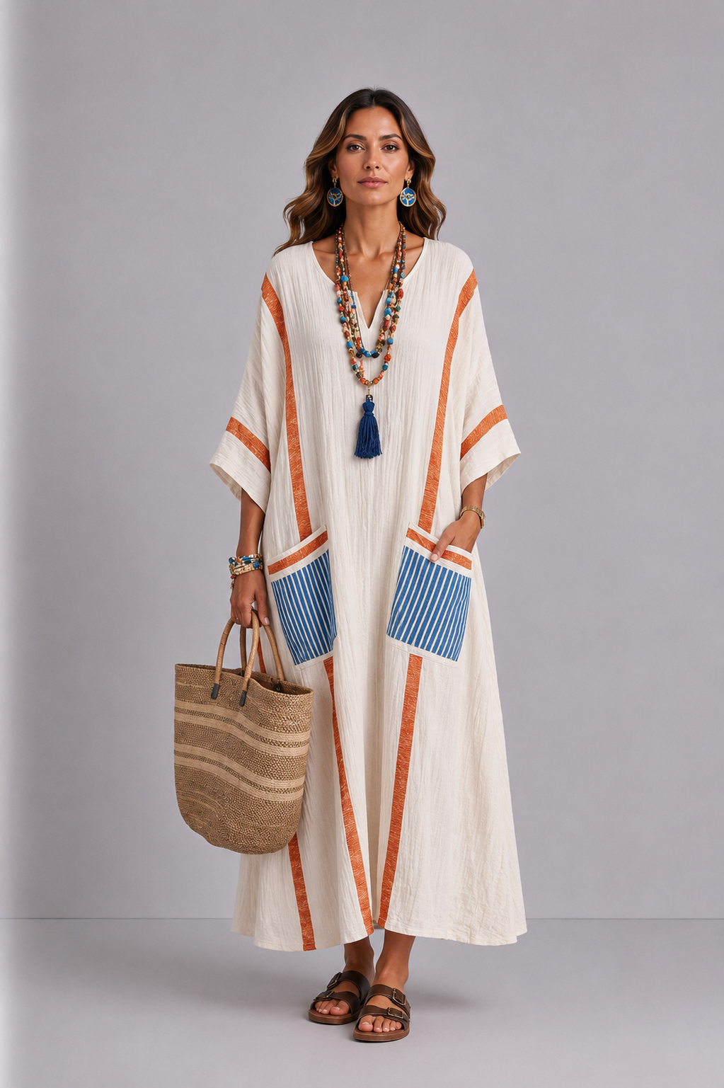 Elegant Mary - Maxi Beach Dress for a Stylish Summer Look