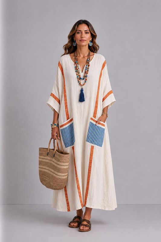 Elegante Mary - Abito lungo da spiaggia per un look estivo alla moda