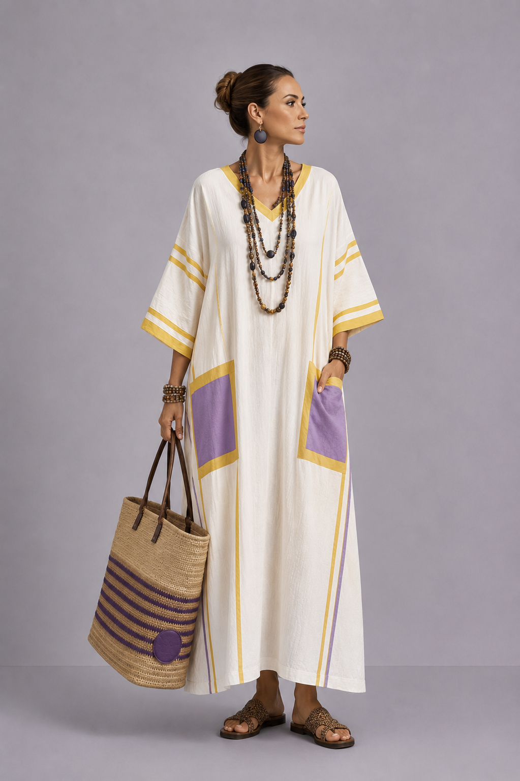 Elegant Mary - Maxi Beach Dress for a Stylish Summer Look