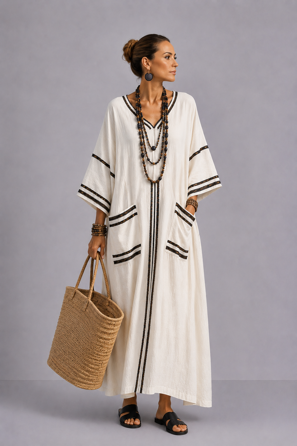 Elegant Mary - Maxi Beach Dress for a Stylish Summer Look