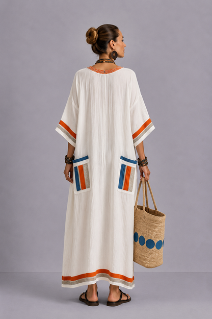 Elegant Mary - Maxi Beach Dress for a Stylish Summer Look