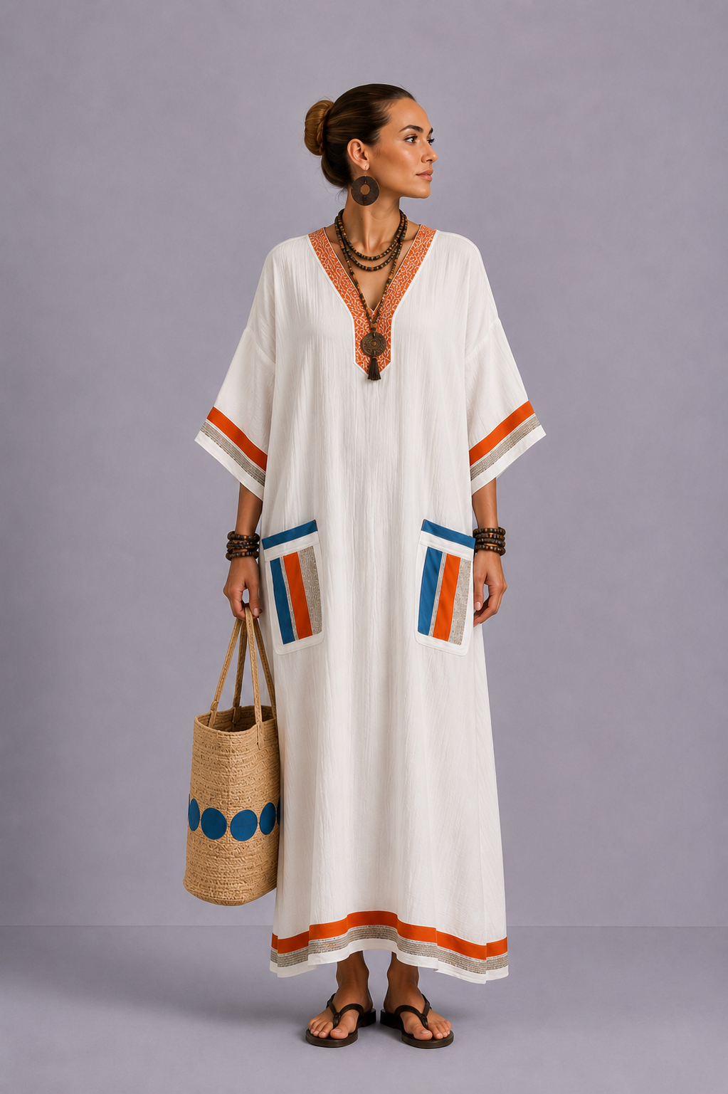 Elegant Mary - Maxi Beach Dress for a Stylish Summer Look