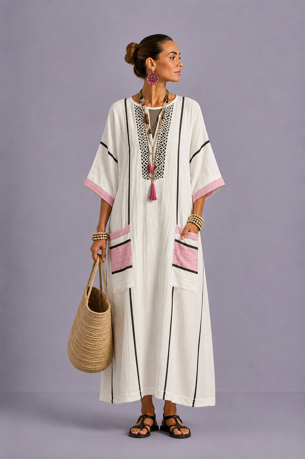 Elegant Mary - Maxi Beach Dress for a Stylish Summer Look