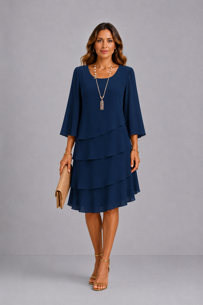Catherine | Vestido elegante con volantes