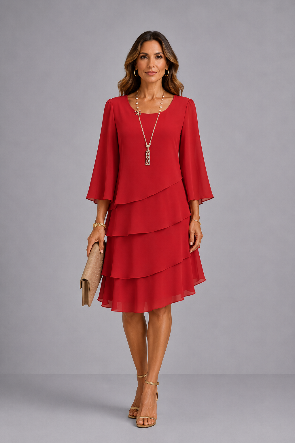 Catherine | Vestido elegante con volantes