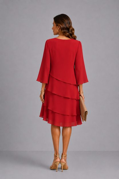 Catherine | Vestido elegante con volantes