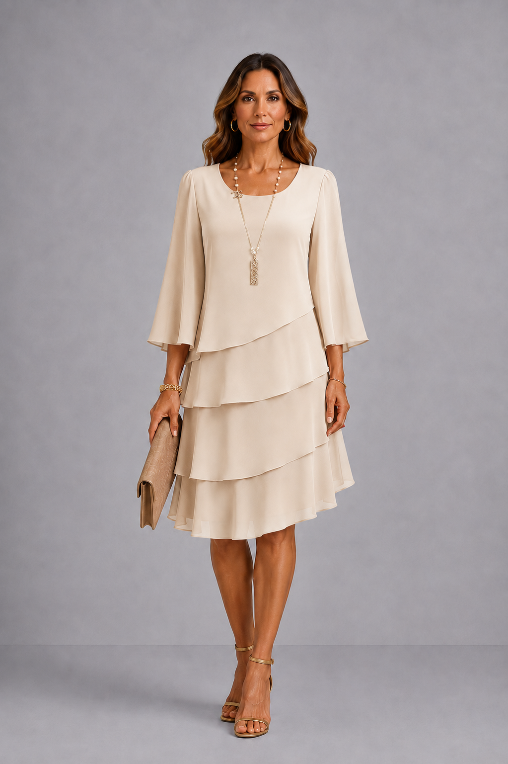 Catherine | Vestido elegante con volantes
