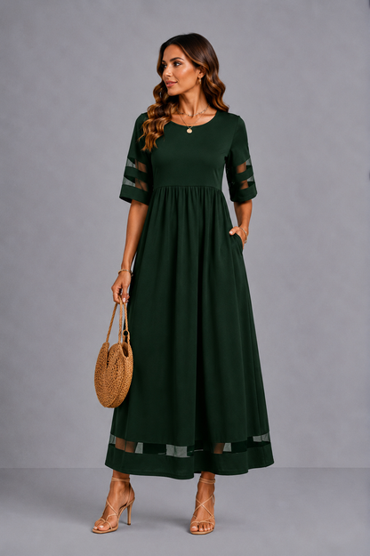 Aubrey™ – Tummy-Flattering Midi Dress