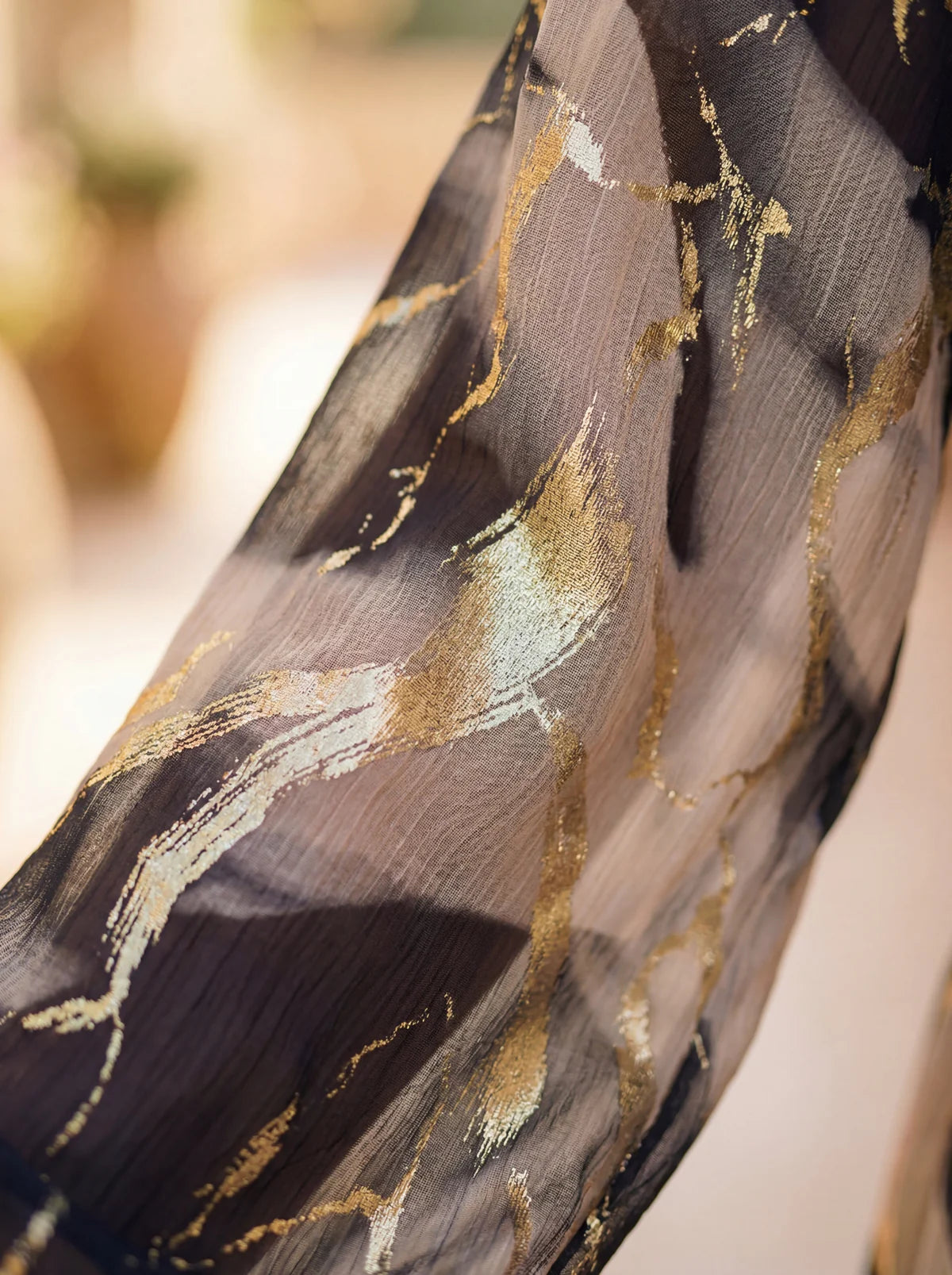 Abito in Chiffon Stampato
