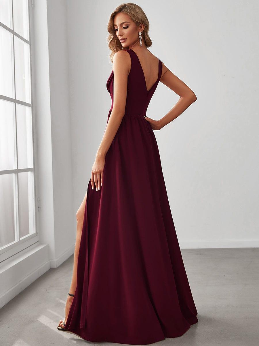 ever SORAYA|Robe de soirée taille empire à col V