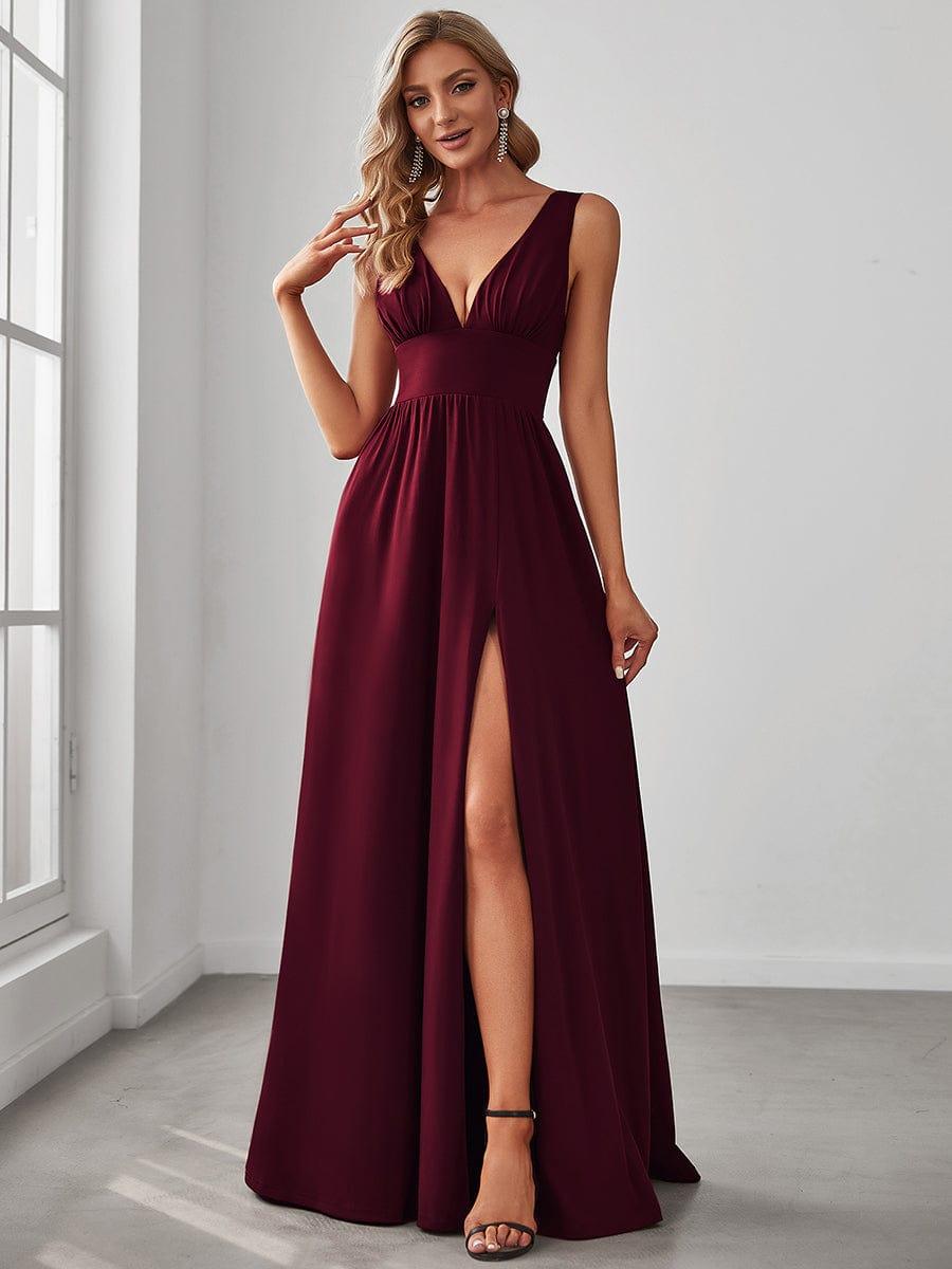 ever SORAYA|Robe de soirée taille empire à col V