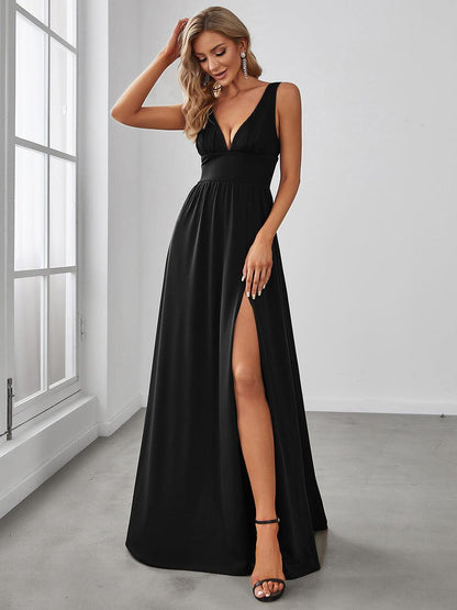ever SORAYA|Robe de soirée taille empire à col V