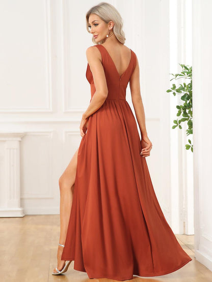 ever SORAYA|Robe de soirée taille empire à col V