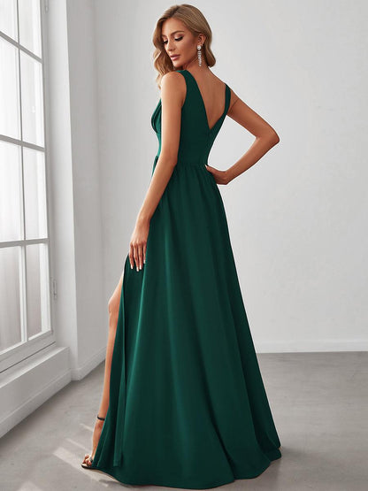 ever SORAYA|Robe de soirée taille empire à col V