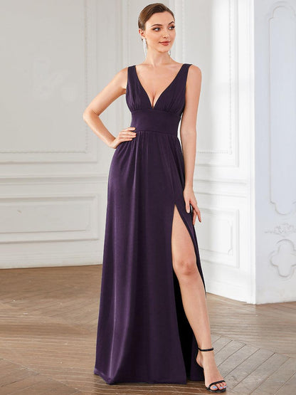 ever SORAYA|Robe de soirée taille empire à col V