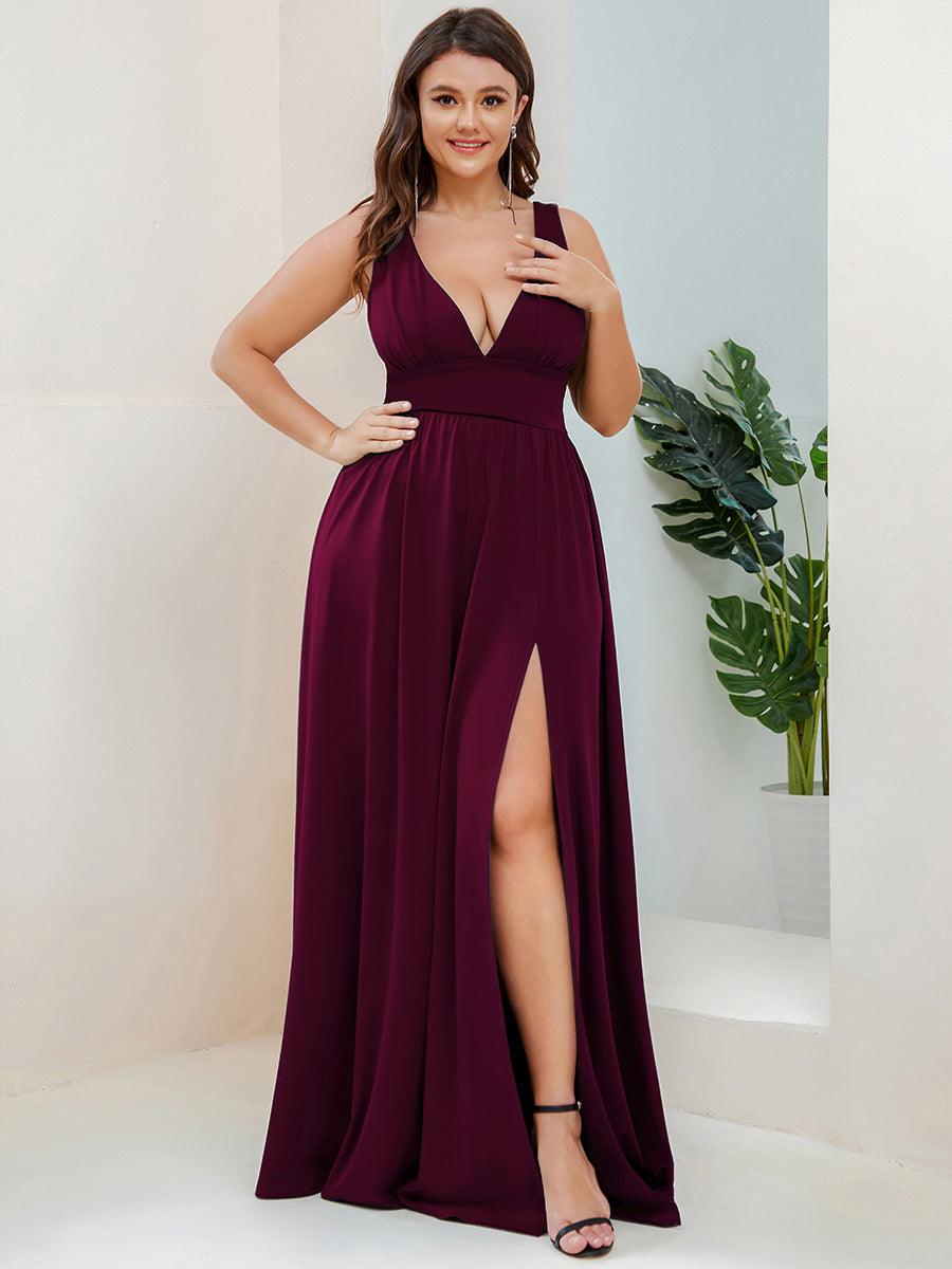 ever SORAYA|Robe de soirée taille empire à col V