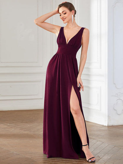 ever SORAYA|Robe de soirée taille empire à col V