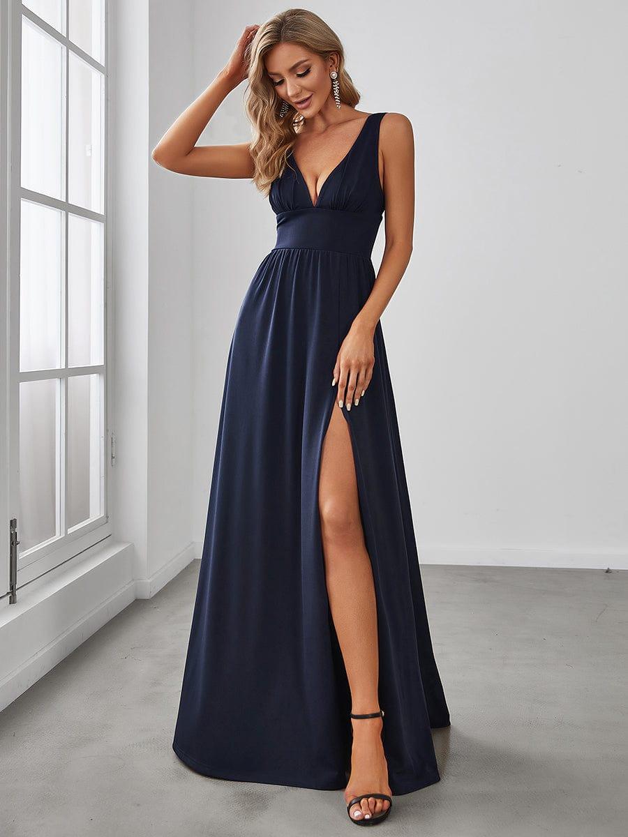 ever SORAYA|Robe de soirée taille empire à col V
