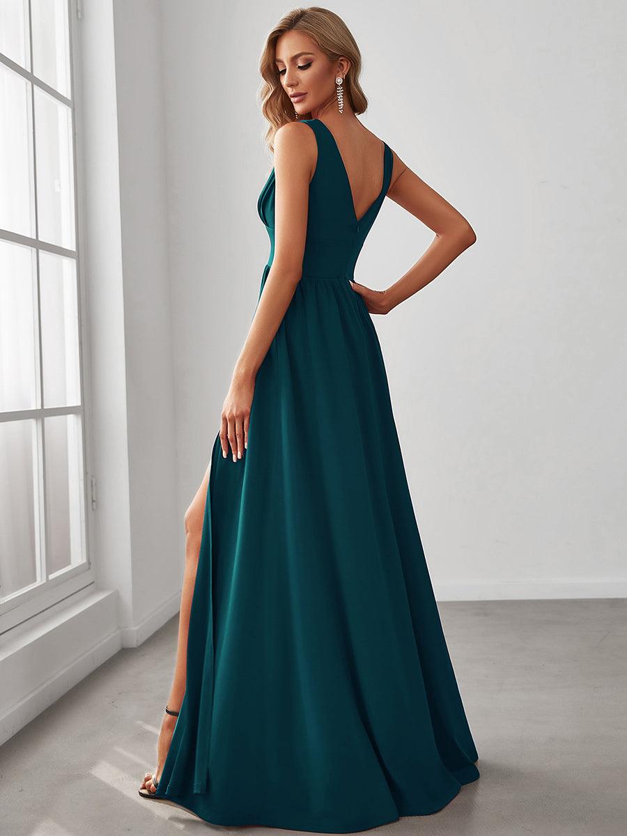 ever SORAYA|Robe de soirée taille empire à col V