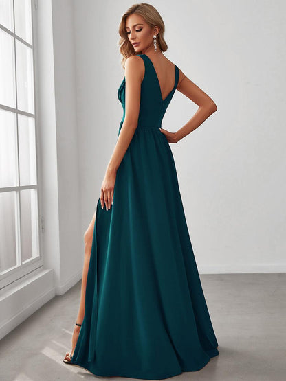 ever SORAYA|Robe de soirée taille empire à col V