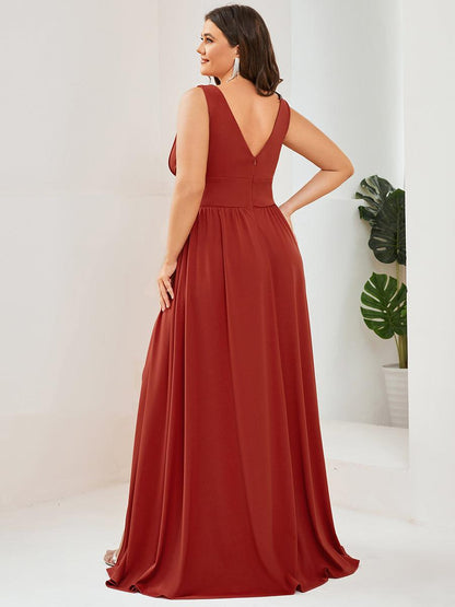 ever SORAYA|Robe de soirée taille empire à col V