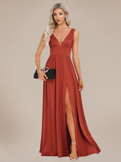 ever SORAYA|Robe de soirée taille empire à col V