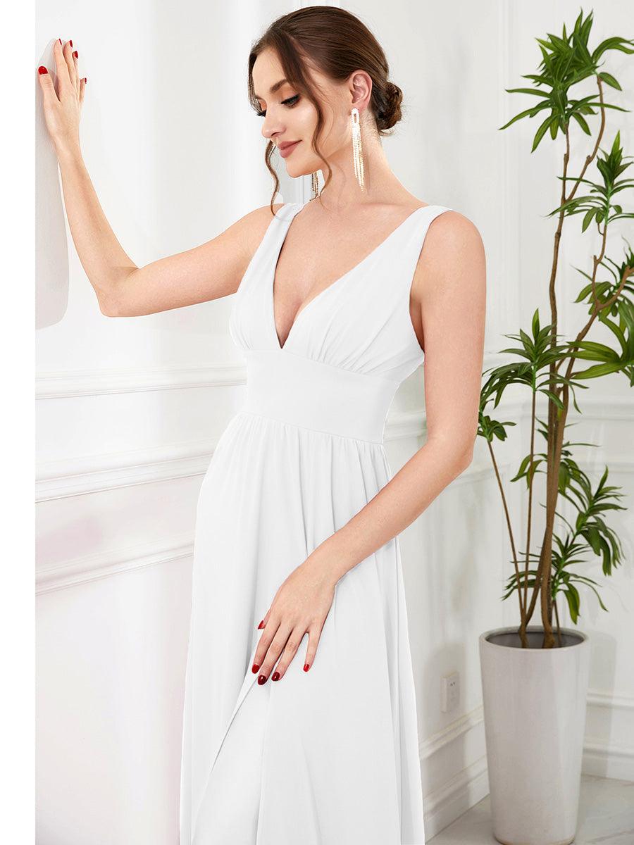 ever SORAYA|Robe de soirée taille empire à col V
