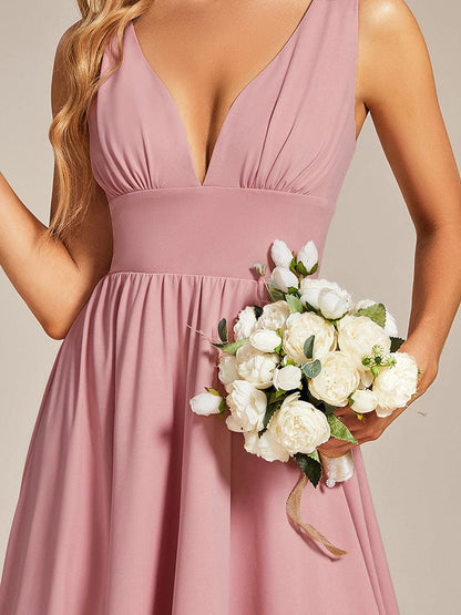 ever SORAYA|Robe de soirée taille empire à col V