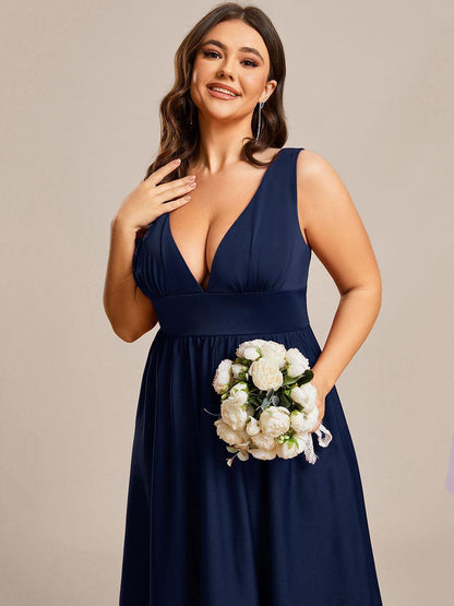ever SORAYA|Robe de soirée taille empire à col V