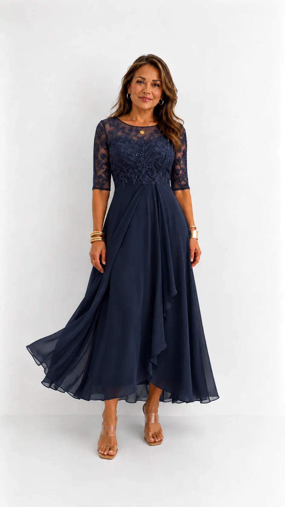 RHONDA | Elegante abito in pizzo