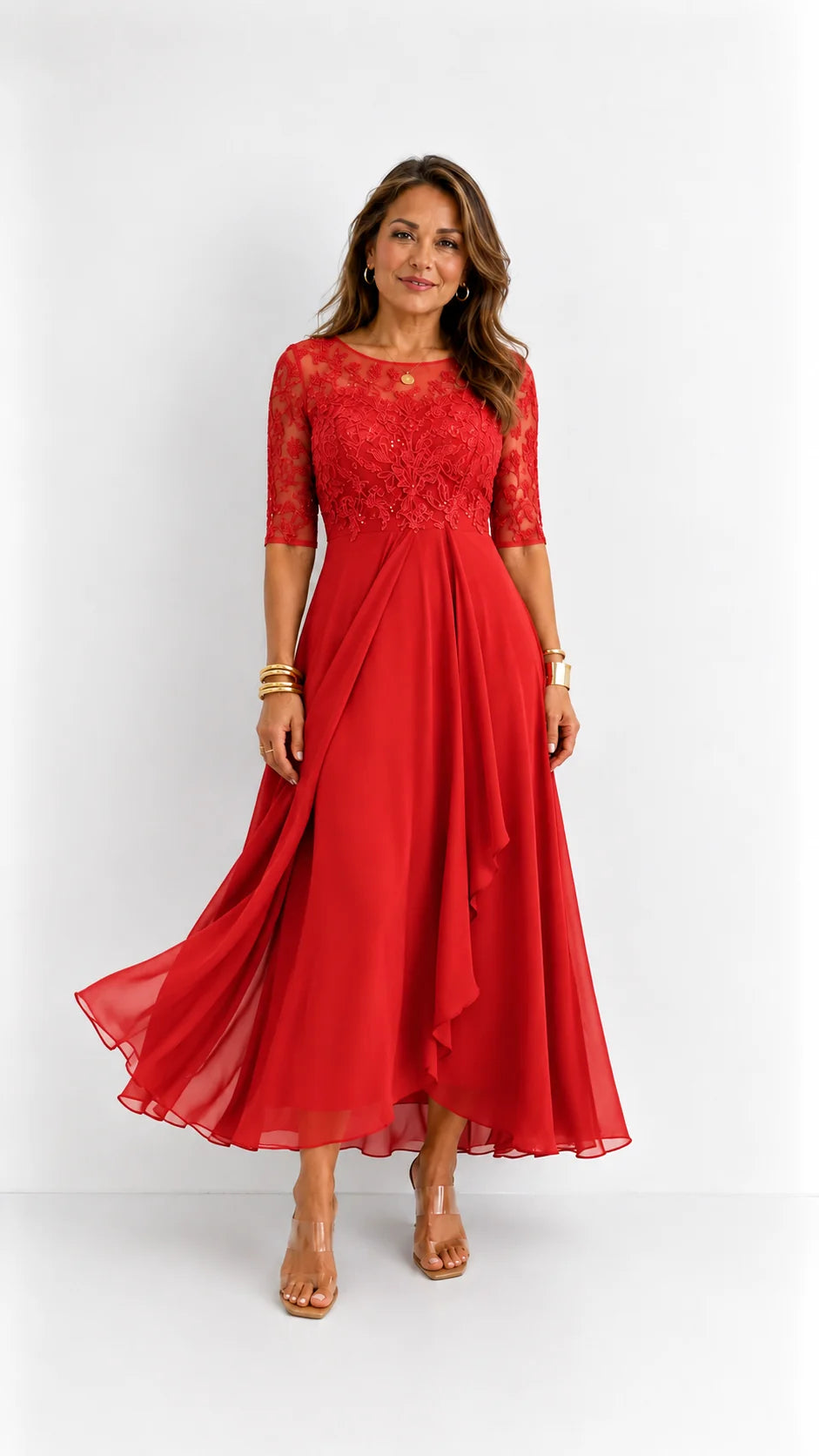 RHONDA | Elegante abito in pizzo