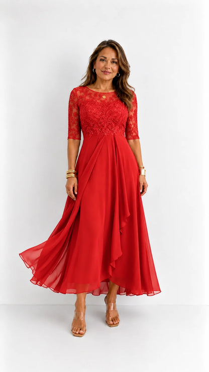 RHONDA | Elegante abito in pizzo