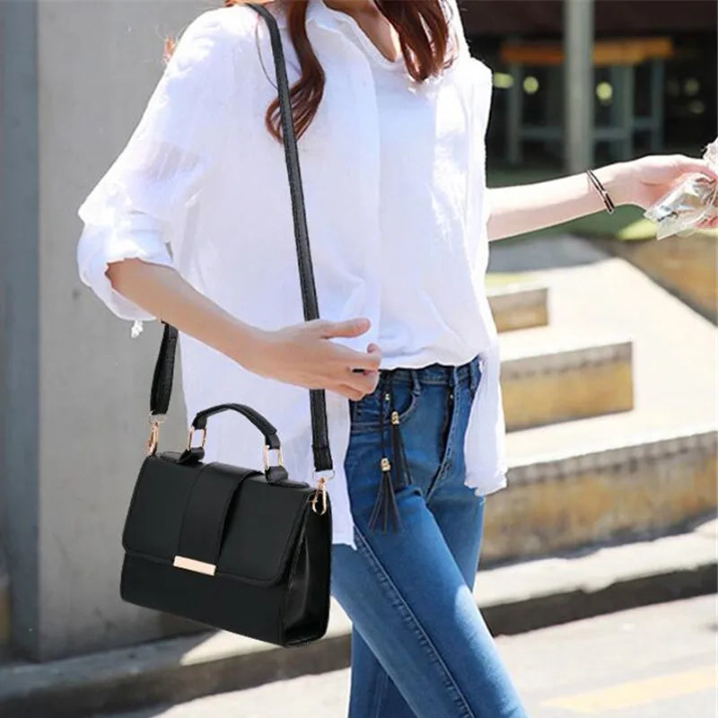 Bolso de Hombro Retro Elegante para Mujer - Piel Sintética de Alta Calidad